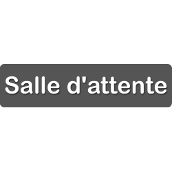 Salle d'attente C (28x7cm) - Sticker/autocollant