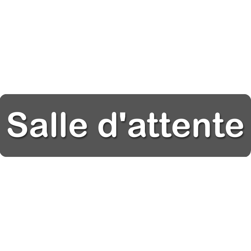 Salle d'attente C (28x7cm) - Sticker/autocollant