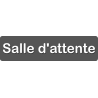 Salle d'attente C (28x7cm) - Sticker/autocollant