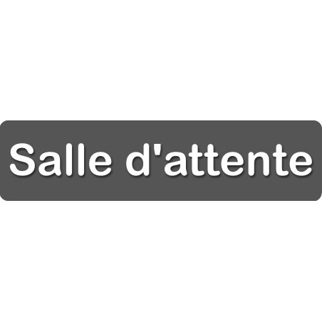 Salle d'attente C (20x5cm) - Sticker/autocollant