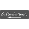 Salle d'attente direction gauche B (28x8cm) - Sticker/autocollant