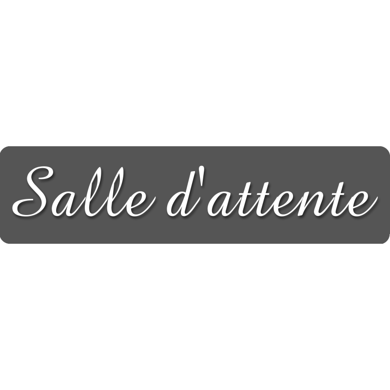 Salle d'attente B (28x7cm) - Sticker/autocollant