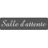 Salle d'attente B (28x7cm) - Sticker/autocollant