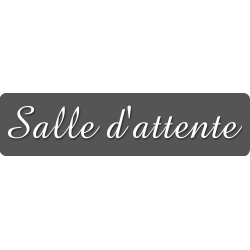 Salle d'attente B (20x5cm) - Sticker/autocollant