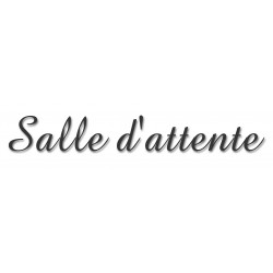 Salle d'attente 1 (28x7cm) - Autocollant(sticker)