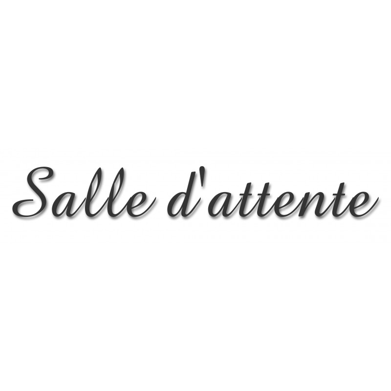 Salle d'attente 1 (28x7cm) - Autocollant(sticker)