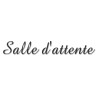 Salle d'attente A (28x7cm) - Sticker/autocollant