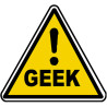 Danger geek (20x18cm) - Sticker/autocollant