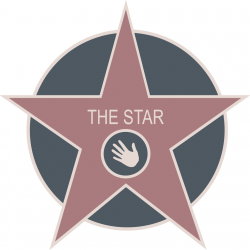 THE STAR (5x5cm) - Autocollant(sticker)