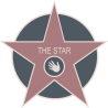 THE STAR (10x10cm) - Sticker/autocollant
