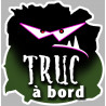 Truc à bord (10x10cm) - Autocollant(sticker)