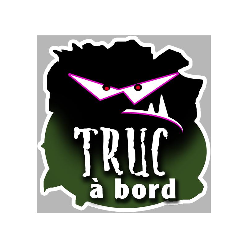 Truc à bord (20x20cm) - Sticker/autocollant
