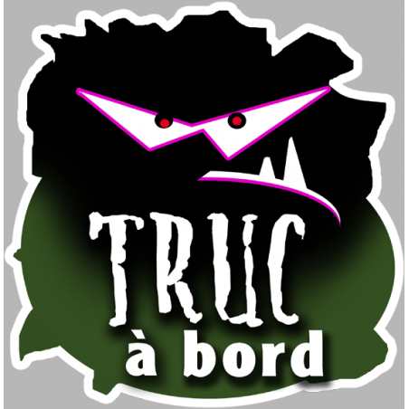 Truc à bord (20x20cm) - Autocollant(sticker)