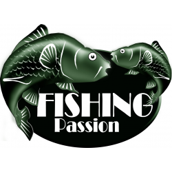 fishing passion (5x3.5cm) - Autocollant(sticker)
