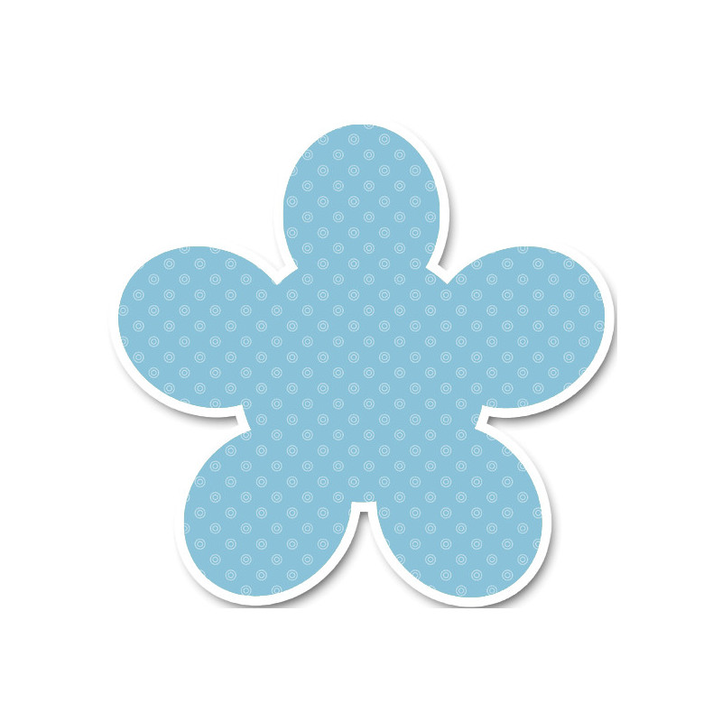 repère bleu (10x9.5cm) - Sticker/autocollant