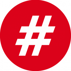 hashtag interdiction (5x5cm) - Autocollant(sticker)