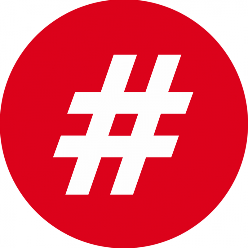 hashtag interdiction (5x5cm) - Autocollant(sticker)