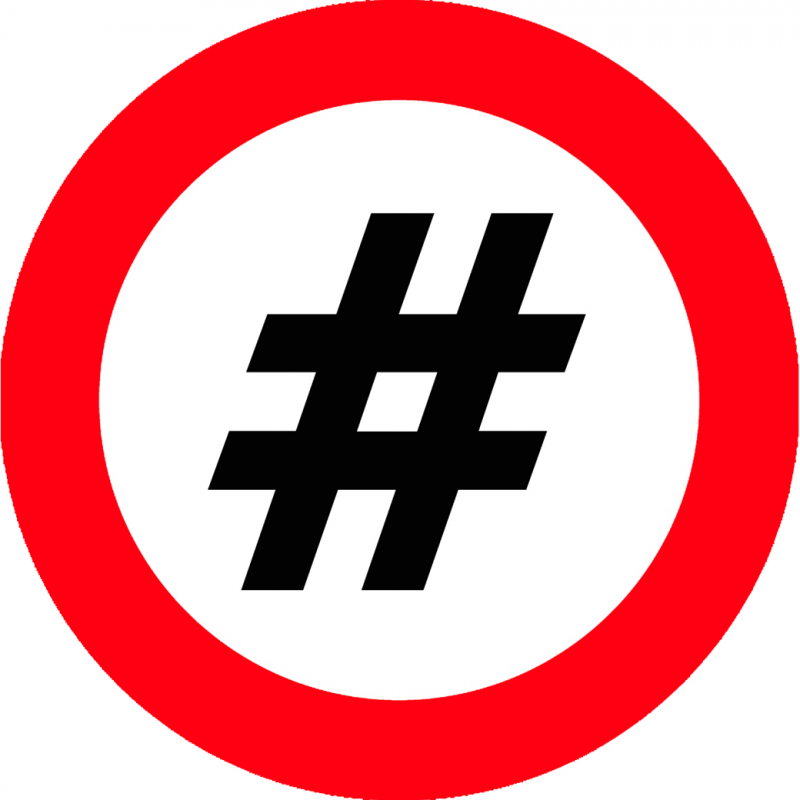 hashtag obligation (10x10cm) - Autocollant(sticker)