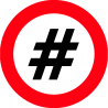 hashtag obligation (15x15cm) - Autocollant(sticker)