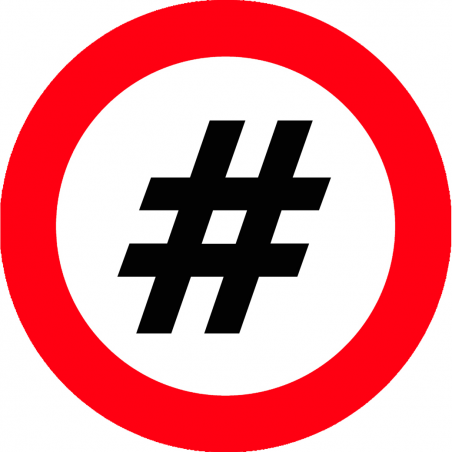 hashtag obligation (20x20cm) - Autocollant(sticker)