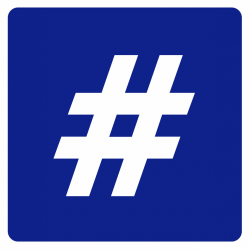 hashtag parking (10x10cm) - Autocollant(sticker)