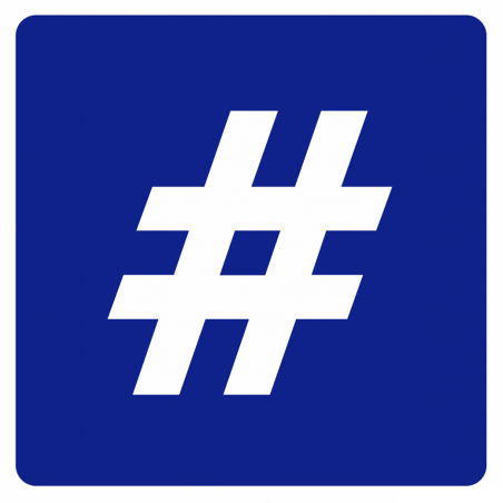 hashtag parking (5x5cm) - Autocollant(sticker)