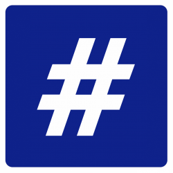 hashtag parking (15x15cm) - Autocollant(sticker)