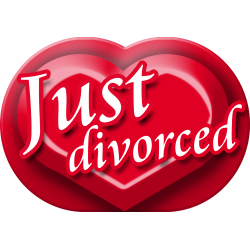 Just divorced (30x21cm) - Autocollant(sticker)