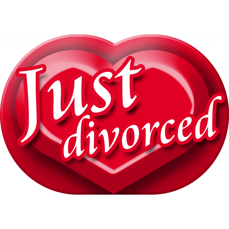 Just divorced (30x21cm) - Autocollant(sticker)
