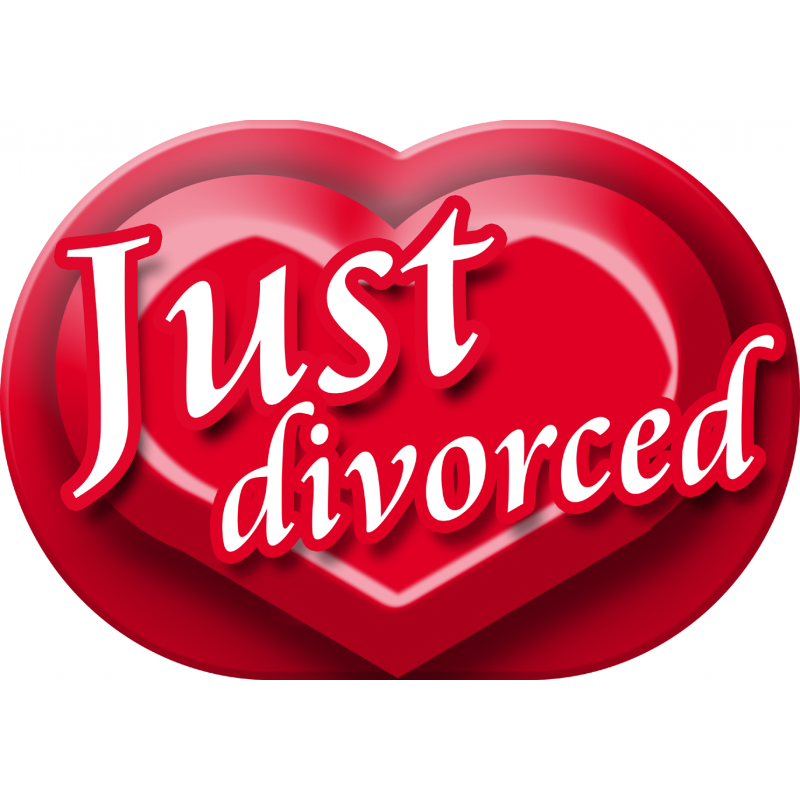 Just divorced (5x3.5cm) - Autocollant(sticker)