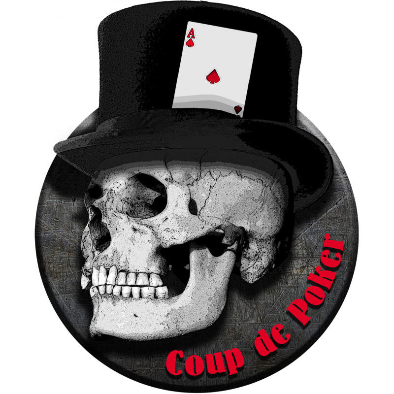 Coup de Poker (20x16.5cm) - Autocollant(sticker)