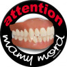 Mamy mord (20x20cm) - Autocollant(sticker)