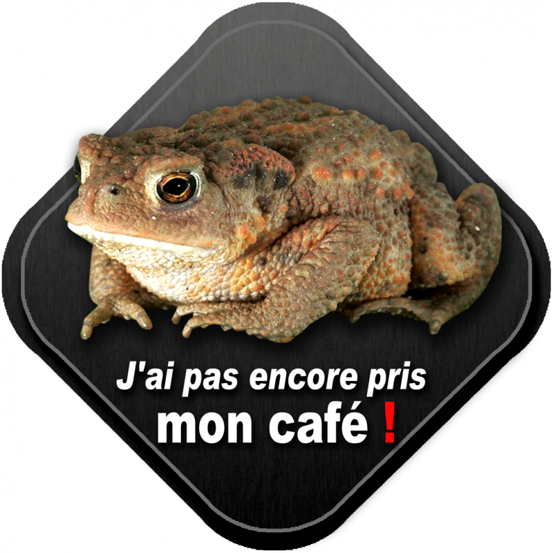 Mon café (10x10cm) - Autocollant(sticker)