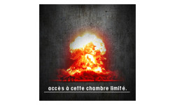 Accès chambre limite Nucléaire (15x15cm) - Autocollant(sticker)