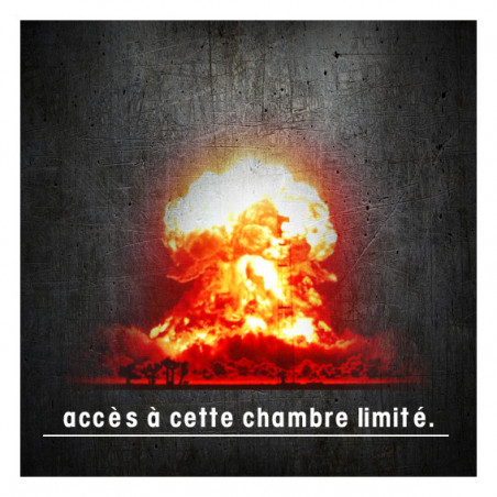 Accès chambre limite Nucléaire (15x15cm) - Autocollant(sticker)