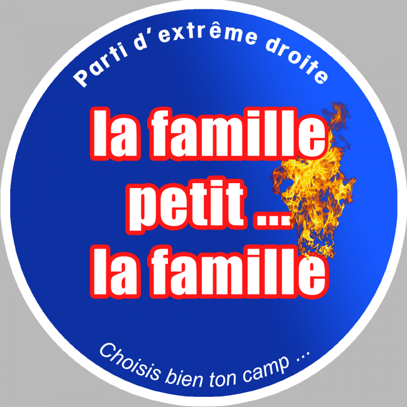 Parti extrême droite (10x10cm) - Autocollant(sticker)