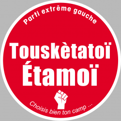 Parti extrême gauche (15x15cm) - Autocollant(sticker)