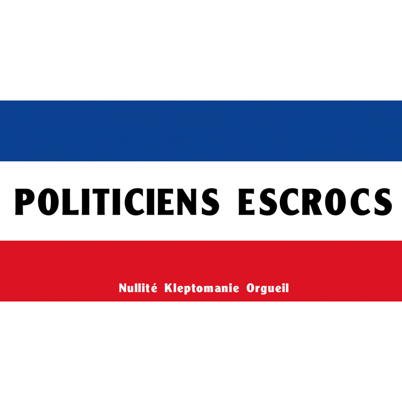 Politiciens escrocs (10x4cm) - Autocollant(sticker)