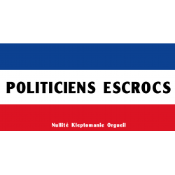 Politiciens escrocs (15x7.5cm) - Autocollant(sticker)