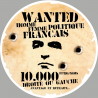 Wanted homme femme politique (10cm) - Autocollant(sticker)