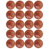 Ballons Basket-Ball (20stickers de 5cm) - Sticker/autocollant