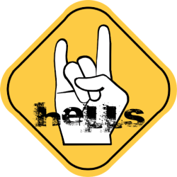 Hells (10x10cm) - Sticker/autocollant