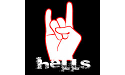 Hells main (5x5cm) - Autocollant(sticker)