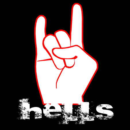 Hells main (10x10cm) - Autocollant(sticker)