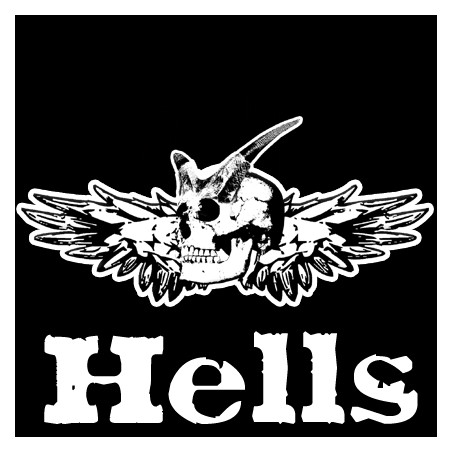 Tête Hells (5x5cm) - Autocollant(sticker)