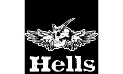 Tête Hells (20x20cm) - Autocollant(sticker)