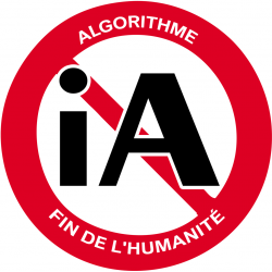 iA algorithme (15x15cm) - Autocollant(sticker)