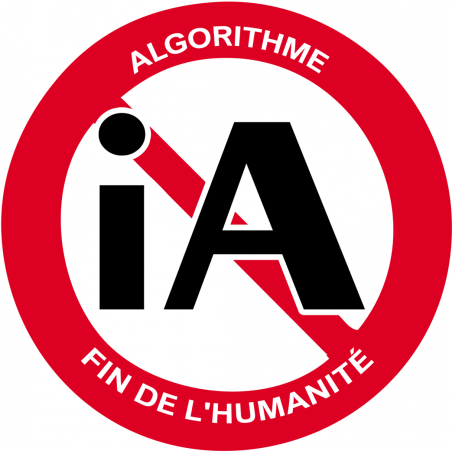 iA algorithme (15x15cm) - Autocollant(sticker)