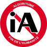 iA algorithme (15x15cm) - Autocollant(sticker)