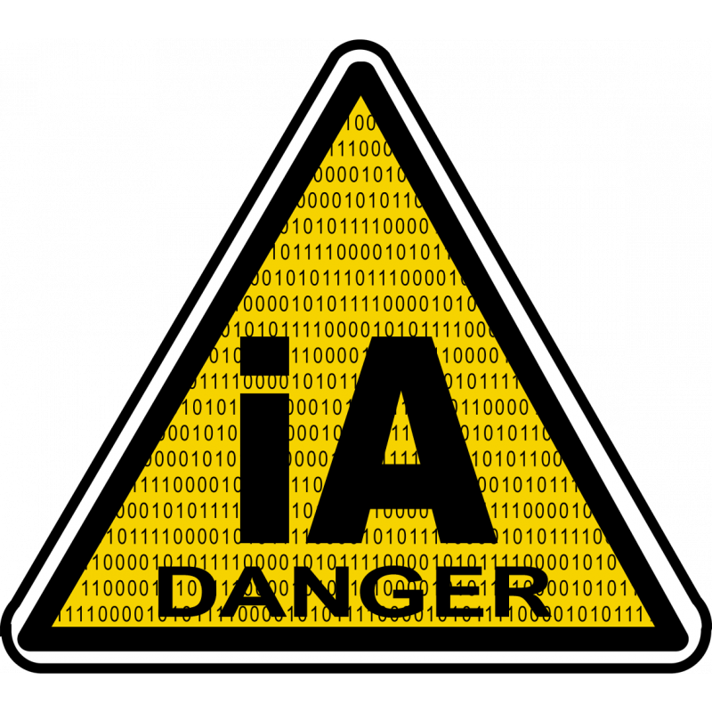 iA danger (5x5cm) - Autocollant(sticker)